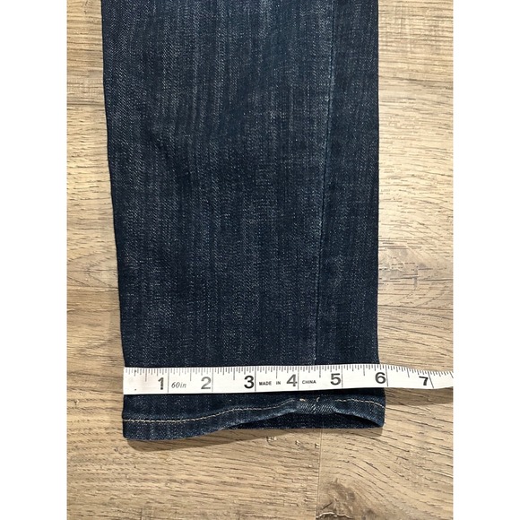 White House Black Market Mid Rise Girlfriend Jeans Dark Wash Size 6 - Picture 7 of 10